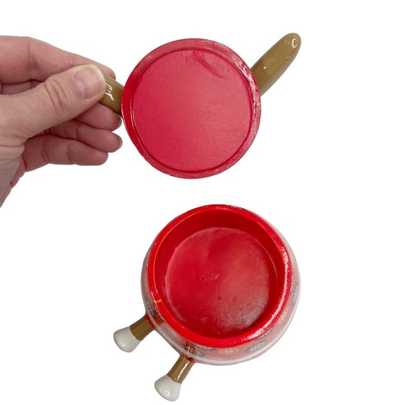 Little Friends Teddy Bear Covered Storage Jar Trinket Dish Container - Picture 5 of 9